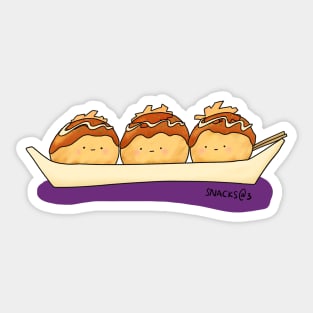 The Takoyaki Triplets Sticker